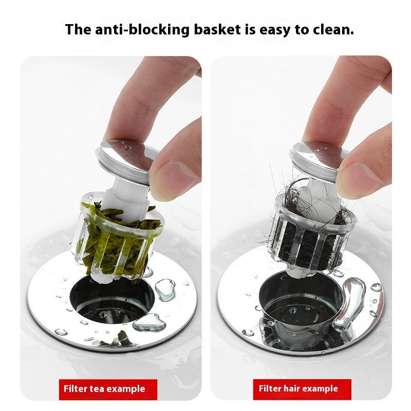 Washing Universal Basin Pop-up Drain Filter Wash Basin Hair Sink Strainer Kitchen Bathtub Stopper Shower Plug Bathroom Tool