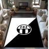Tappeto Morbido Area Rug con Motivo Calcio FC Zürich Antiscivolo Tappeto per Pavimento Interno Tappetino Decorazione Sportiva per Camera da Letto