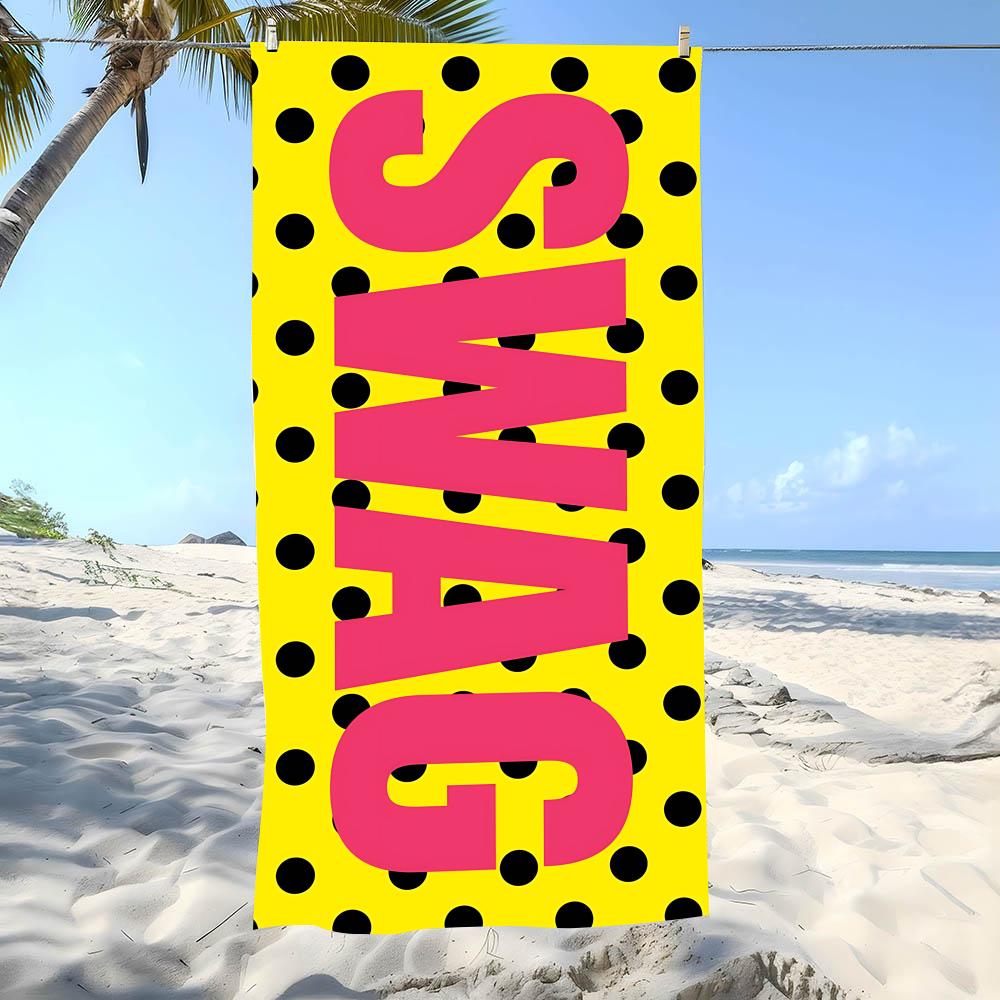Swag Style Towel Beach Towel Oversized Super Absorbent Soft Swim Beachtowels For Men, Women