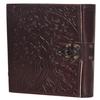 Handmade Leather Diary Embossed With Star,Journey  Double Wolf Diary With Lock For Artist