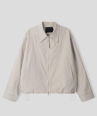 Black Moment Daily Light Windbreaker Cotton Jacket [Beige]