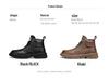 Men's Winter British-Style Velvet High-Top Retro Work Boots – Youth Casual Fashion Lace-Up Martin Boots