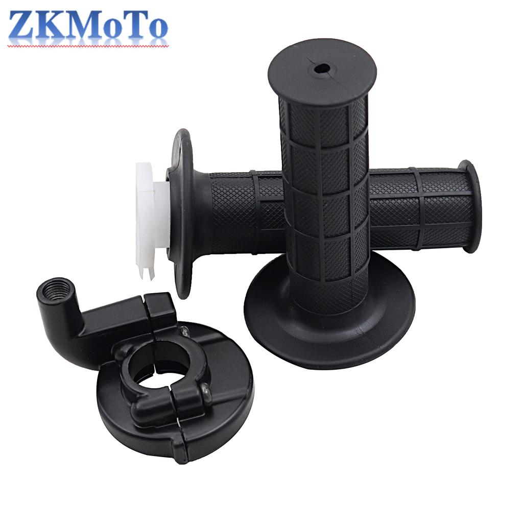 7/8" 22mm Motorcycle Grips With Throttle Clamp Twist Cable Throttle Cable For KTM Yamaha Honda ATV 50 90 110 125 150 200 250CC