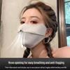 UV Protection Gradient Face Veil: Breathable 3D Eye Corner Shield for Summer Outdoor Use