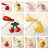 Cute Fruit Pendant Strawberry Bag Pendant Portable Leather Keychain  Gift