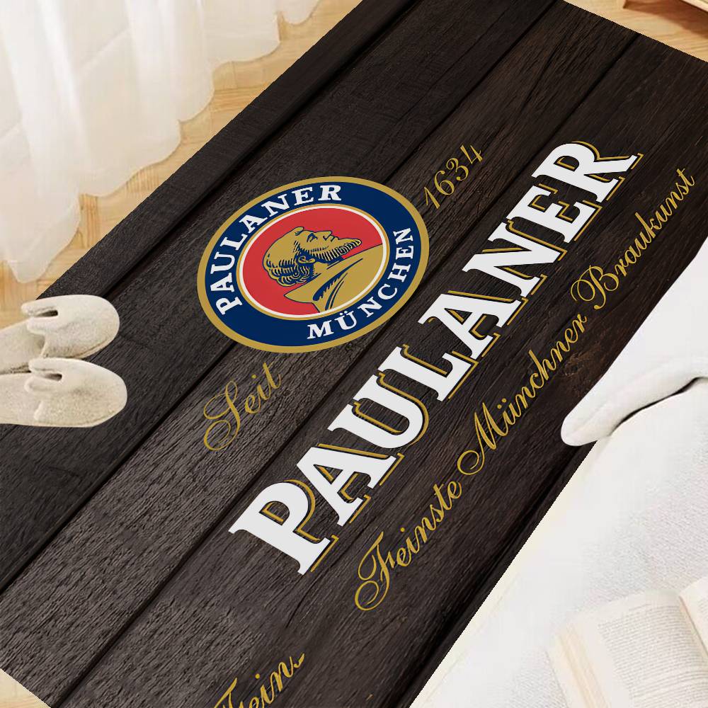 German Beer Paulaners Room Mats Nordic Style Home Doormat Bathroom-Toilet Mats Bedroom Hotel Decor Mat