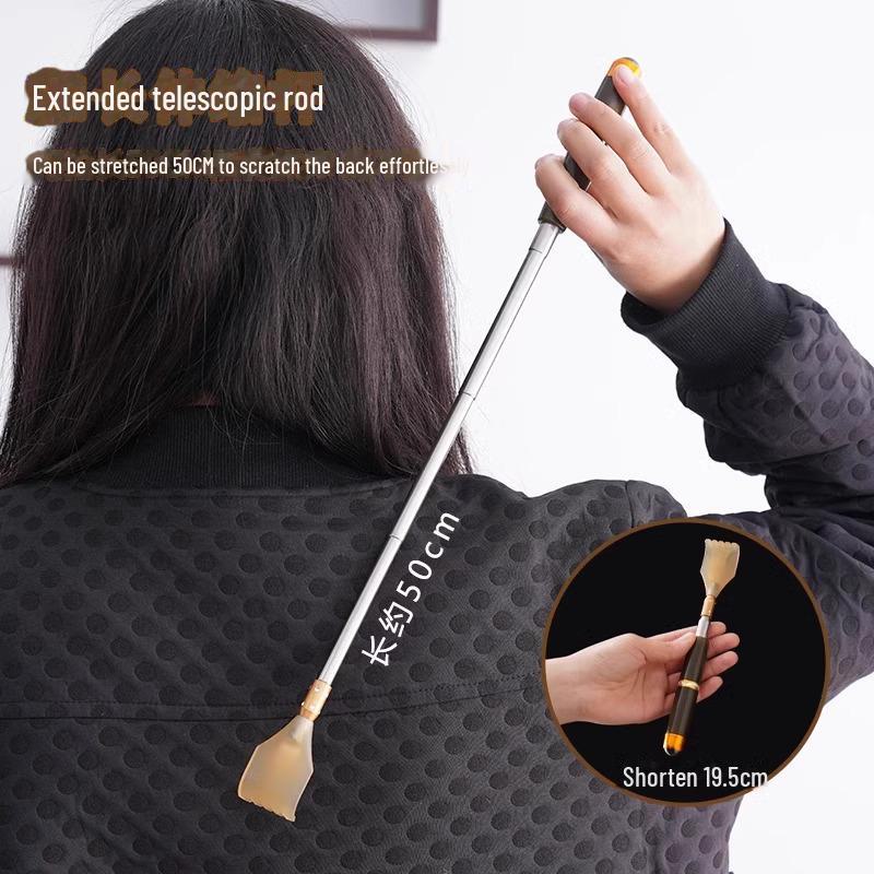 Retractable Multi-Function Back Scratcher: Itch Relief Rake for Seniors