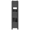 Plant Pot Gray 77x25x104.5 Cm Solid Pine Wood