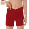 Children's Solid Color Yoga Shorts Tight Fitness Sports Fashion Three-point Pants Hot Pants
