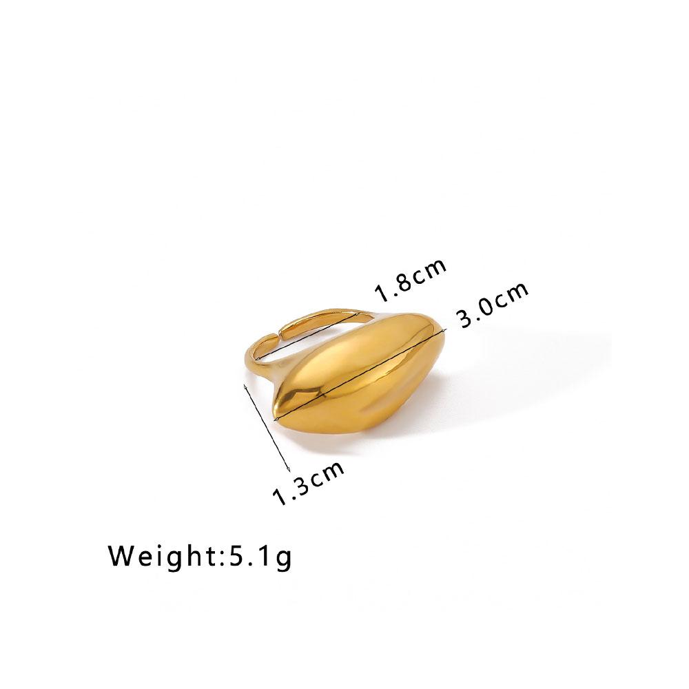 High Quality Geometric Twist Irregular Ring for Women New Vintage Opening Finger Rings Stainless Steel Jewelry Party Gift