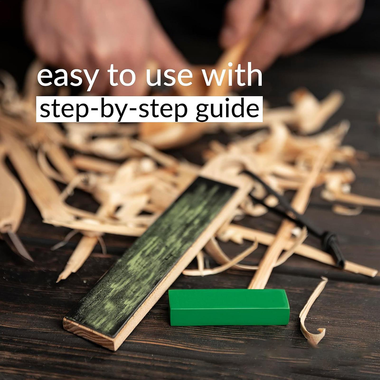 

Stropping Leather Double-Sided Kitchen Sharpener PU Leather Chisel Sharpening Kit With Polishing Compound For Home Kitchen China Mainland