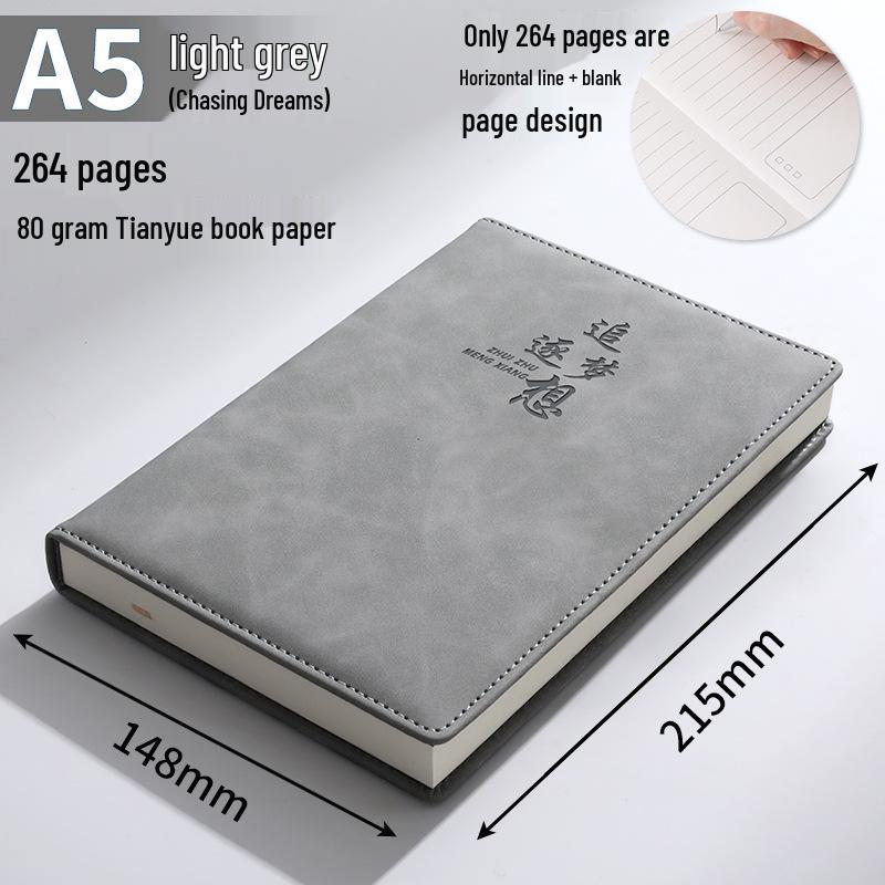 Custom B5 Notebook Gift Set with Thickened Cover, A5 Business Diary, and Logo Printing.