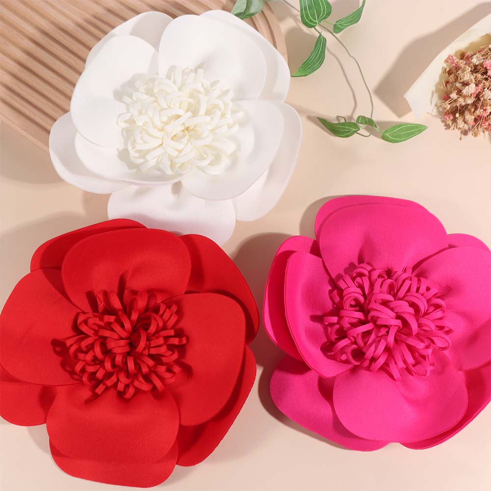 Evening Dress 3D Large Flower Patch Chest Flower Handmade Clothing Patch Brooch Accessories Clothes Appliques Sewing