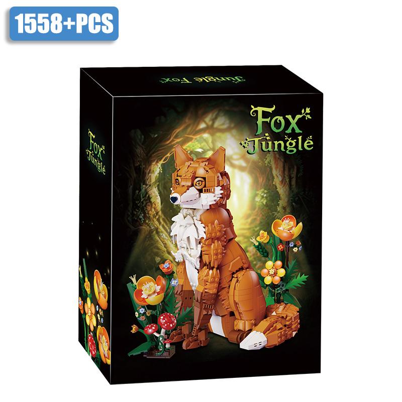 Creative MOC 1558pcs Jungle Fox Model