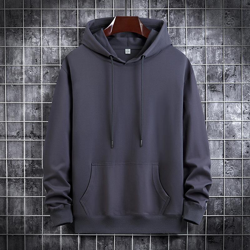 QICED Autumn Thin Hooded Printed Sweatshirt Trendy Fashion Men's Casual Comfortable Pullover Top