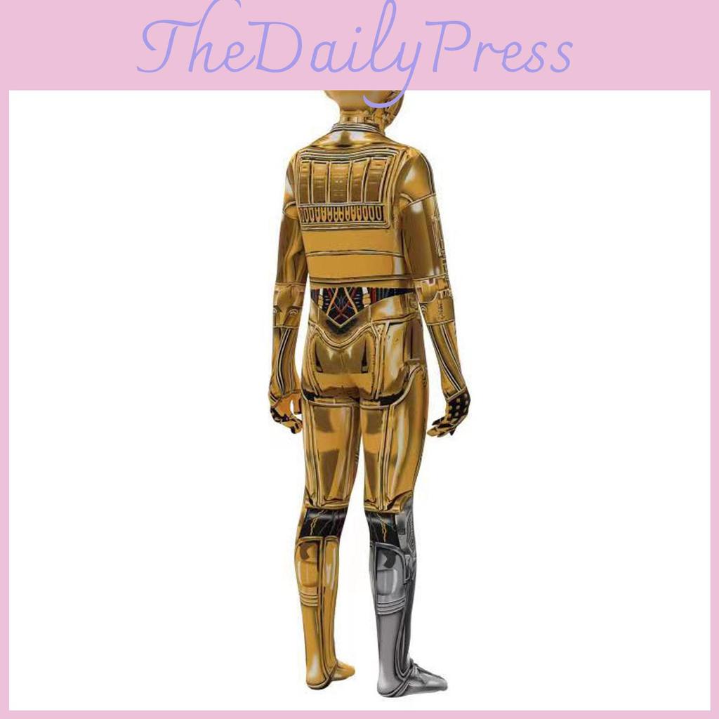 With Costume Robot Printed Design For Halloween Teen And Adult Wear