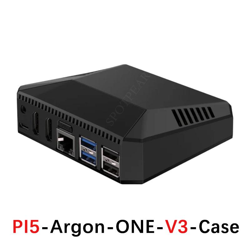 Argon ONE V3 Gehäuse mit Raspberry Pi 5 SSD-Erweiterung, M.2 NVME und Soundkarten-Zubehör