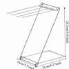 Stainless Steel Dishcloth Hanging Shelf 4 Rods Foldable Design Rag Drain Holder Quick Dry Portable Sink Hand Towel Stand