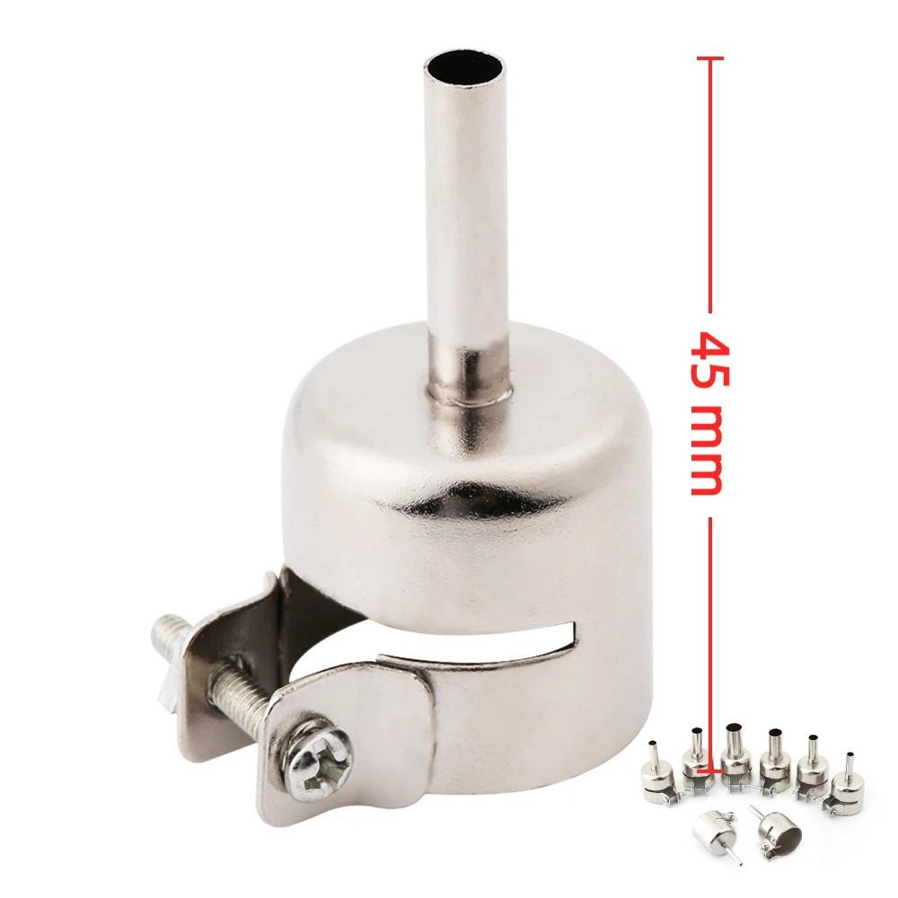 8 Stück 3/4/5/6/7/8/10/12mm Heißluftföhn Düsen-Kit / Düsensatz für Serie 850 Station Edelstahl Löt-Reparaturwerkzeuge