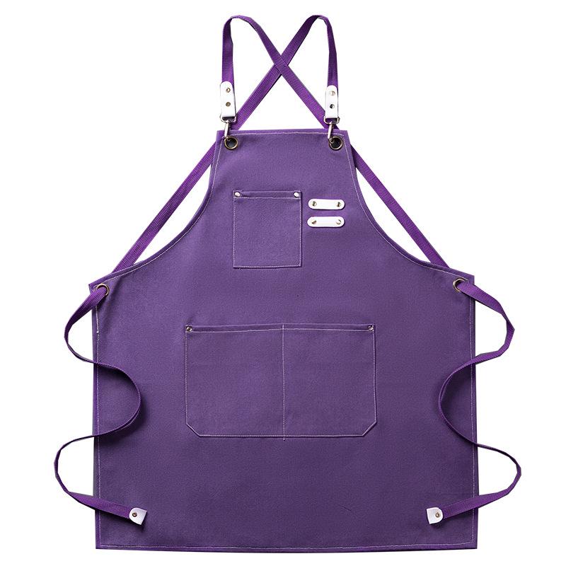 Thickened Canvas All-Cotton Apron for Cooking, Gardening, and Nail Art