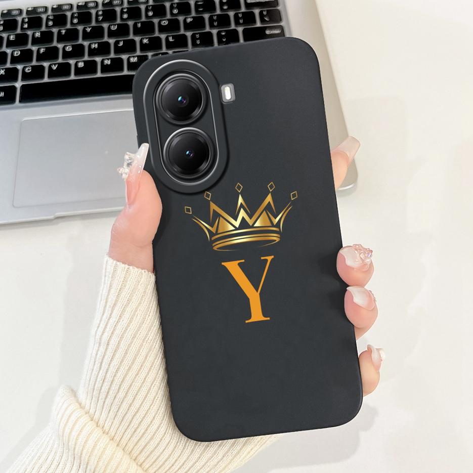 For Xiaomi Poco X7 Pro 5G Case Luxury A Z Letters Cover Shockproof Soft TPU Phone Case For Xiaomi Poco X7 PocoX7 Pro Fundas Bags