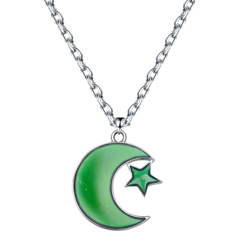 Mood Necklace Temperature Sensing Unique Jewelry Gifts Color Changing Pendant for Girls