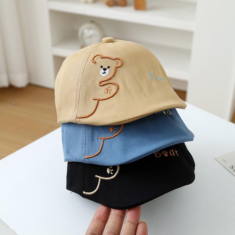 Children's Spring & Autumn Korean-Style Versatile Beret Hat - Trendy Duckbill Cap for Boys & Girls