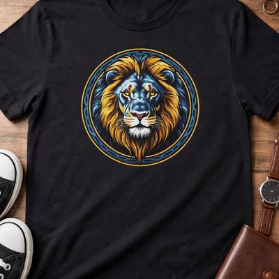 Lion T Shirt Men Bold Head Strength Versatile Stylish Breathable Slightly Homme Streetwear Gr