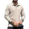 Men's Spring and Autumn Casual Lapel Long-sleeved T-shirt Slim Sports Lapel Polo Shirt Men's Fashion