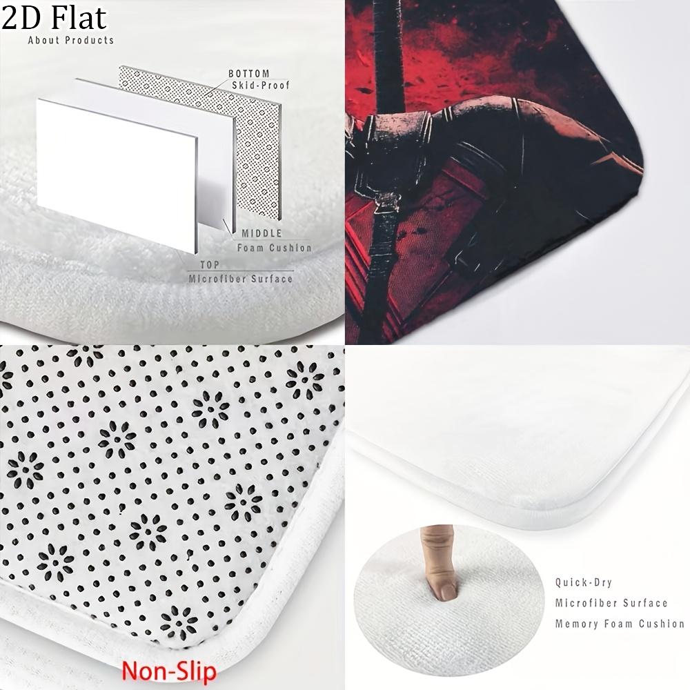 1pc Flannel Mat Marvel Superheroes Bathroom Mat, Multi-Size, Multi-Functional Daily Use, Suitable for Bathroom, Entrance, Laun