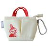 Moomin Mini Tote Key Case Little My Red X Ivory
