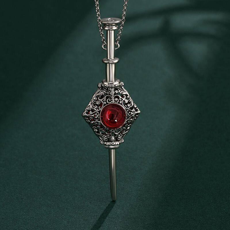 Harry Peripheral Fantastic Beasts and Where To Find Them Xuemeng 925 Sterling Silver Fashion Detachable Dragon Stone Necklace Sweater Chain