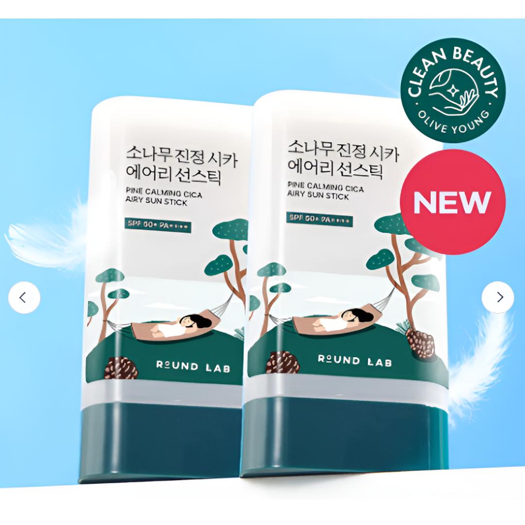 

[ROUND LAB] Pine Calming Cica Airy Sun Stick Double Set 19 g x 2