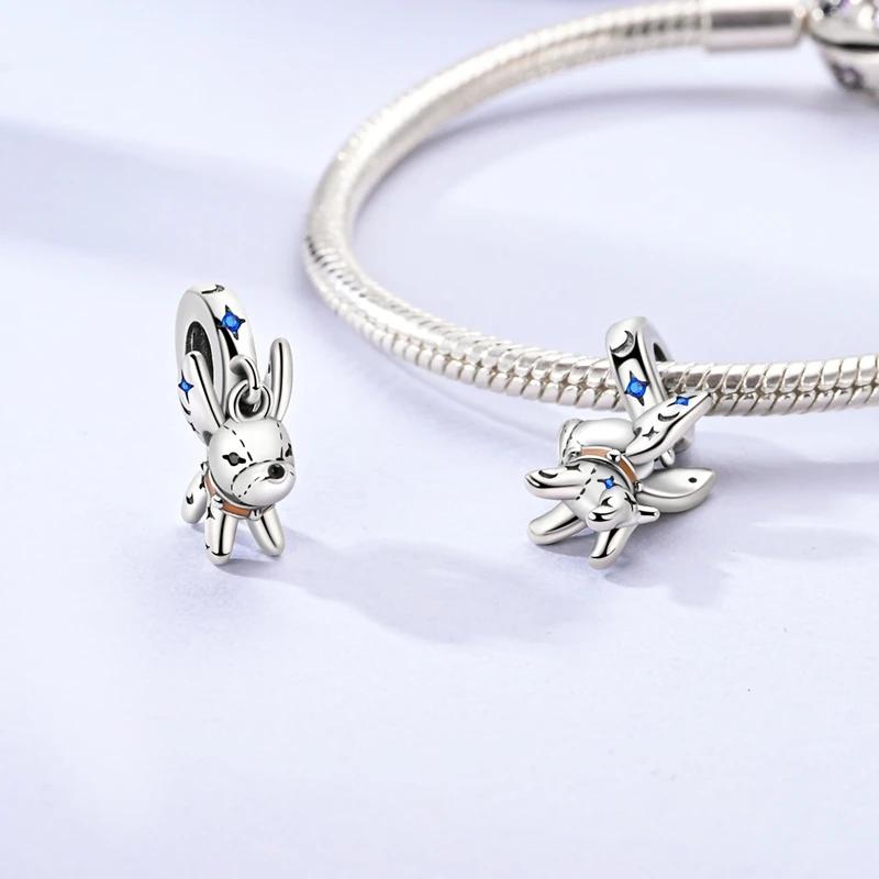 Original Charmscopper Cool Bulldog Animal Beads Fit Charms Platabracelets For Women Jewelry Making Diy Fine Gifts