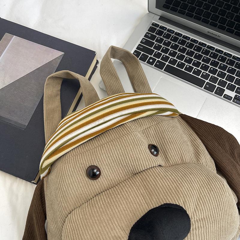 2025 new autumn and winter cute puppy backpack large capacity computer bag student schoolbag versatile travel small backpack