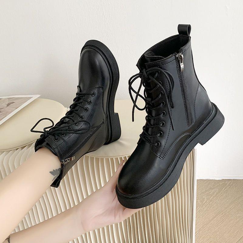 Fashion Ankle Boots for Women British Style Height Increasing Non Slip Booties Goth On Offer Designer Luxury Y2k Hot Woman Short Shoes