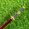 10inch Red Roronoa Zoro Katana Metal Anime Zoro Sword Real Size Japanese Katana Iron Ninja Knife Original Samurai Sabre Gift