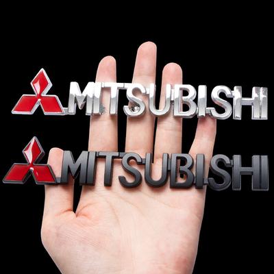 Samochodowa Metalowa Dekoracja Logo Odznaka Emblemat Naklejka Dla Outlander ASX Eclipse Cross Pajero Lancer EVO Delica Triton Mirage