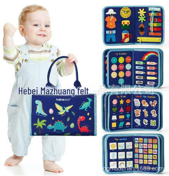 New Felt Busy Board for Children's Early Education and Cognitive Development