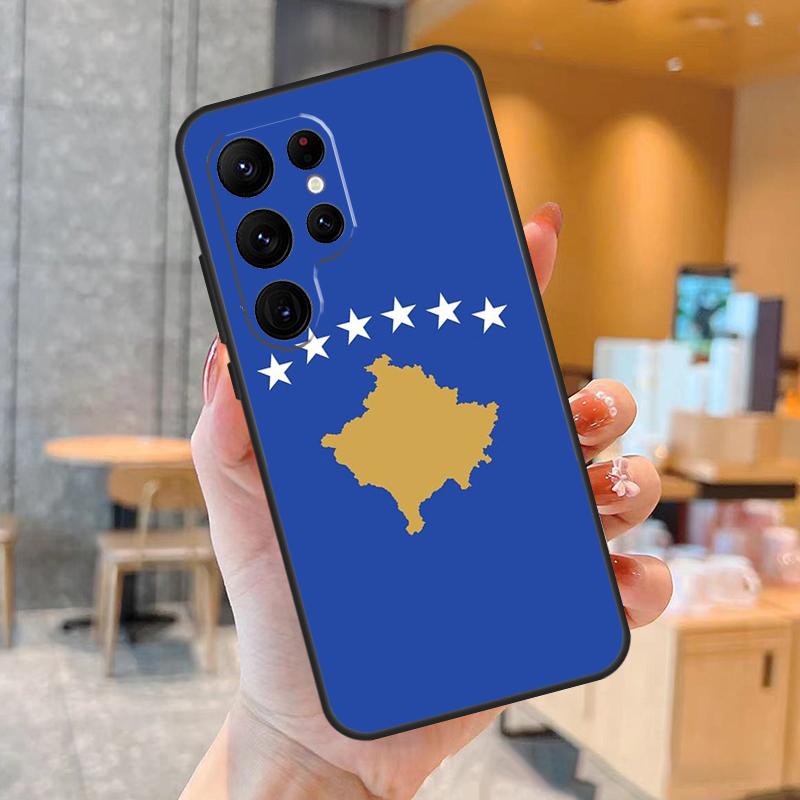 

Kosovo National Flag Case For Samsung Galaxy S23 S22 S21 Ultra Plus S8 S9 S10 Note 10 20 Ultra S21 S20 FE Cover Galaxy S23