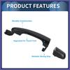 Car Exterior Door Handles Front Right Black Fit for Kia Sportage 2005-2010 1 Pcs