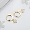 Modian Luxury 925 Sterling Silver Hearts Stars & Moon Dangle Earrings Fashion Silver Jewerly For Women Wedding Earring Gift