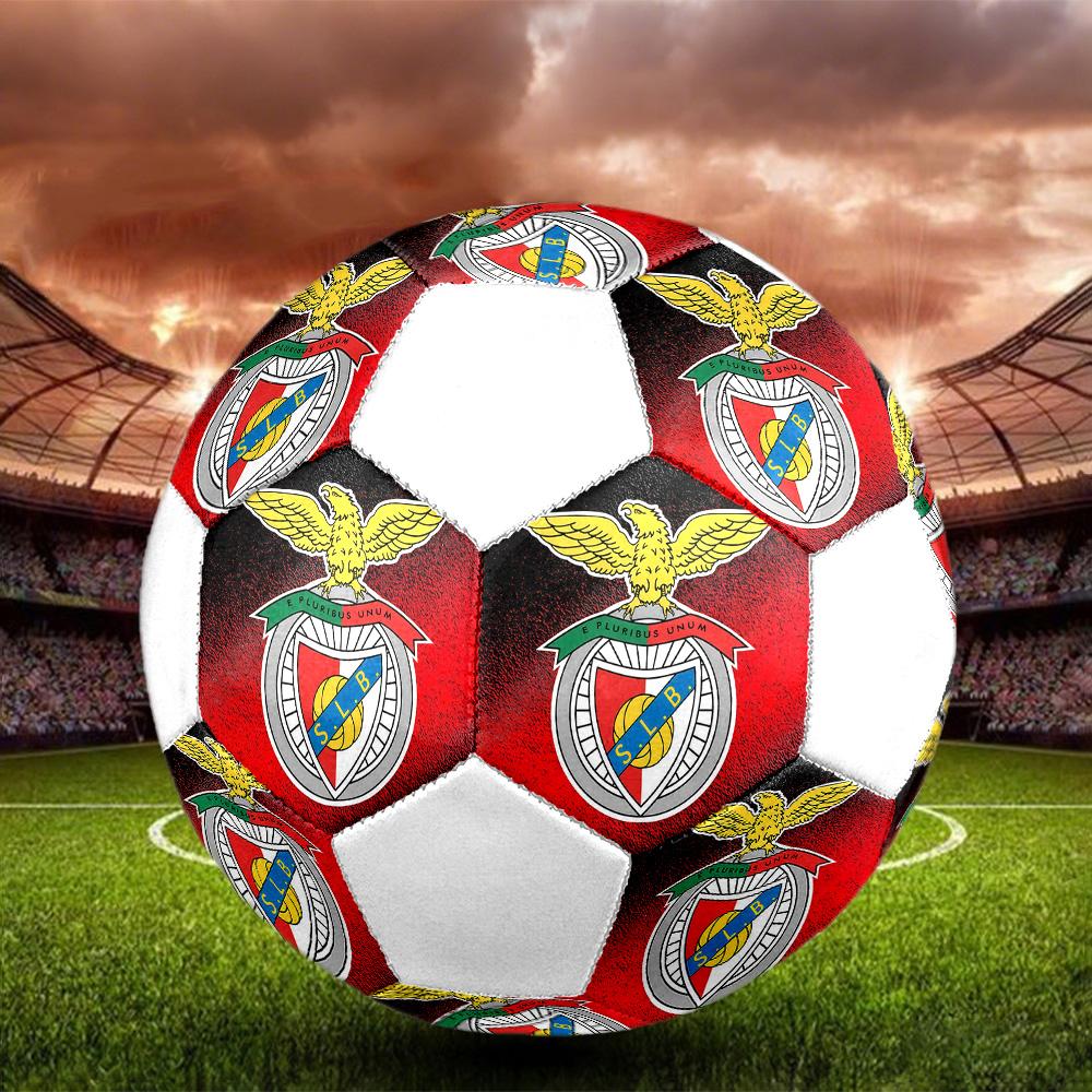 1PC S.L.B size 5 soccer ball PrahaIndoor Soccer Ball Colorful All Ages Machine Stitched PVC Competition Ready Durable High-Bounce