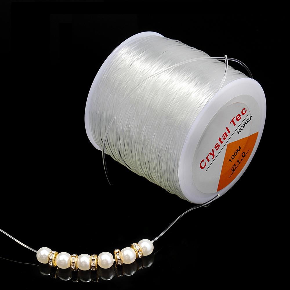 1Roll Plastic Crystal DIY Beading Stretch Cords Elastic Line Jewelry Making Wire String Jewelry Thread String Thread Wholesale