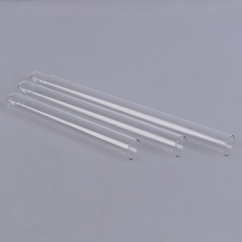 10Pcs/Lot Transparent Pyrex Glass Blowing Tubes  Long Thick Wall Test Tube