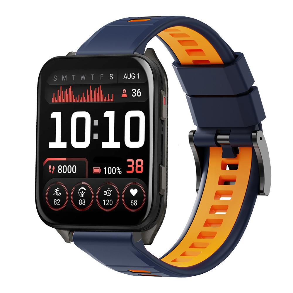 Športový dvojfarebný silikónový 24mm remienok pre Garmin Venu X1 Náramok pre Garmin Venu X1 TicWatch Pro 5 Enduro Remienok na hodinky