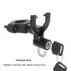 Electric Bicycle & Motorcycle Helmet Lock with Safety Buckle and Key Hook