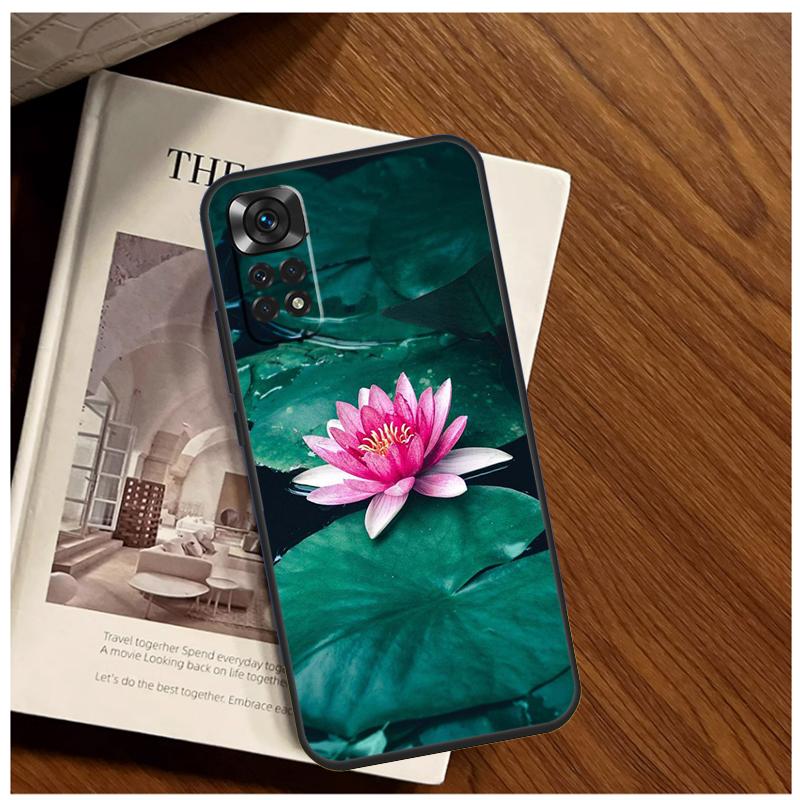 Summer Lotus Case For Xiaomi Redmi Note 14 9 10 11 12 13 15 Pro Plus Cover For Redmi 15 C 14C 12C 10C 13C