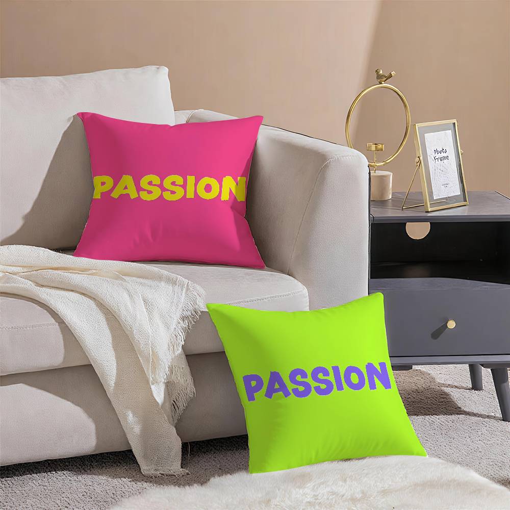 Simple And Passionate Life Words Pillow Case Printing Pillowcase Living Room Sofa Cushion Cover Bedroom Room Decor