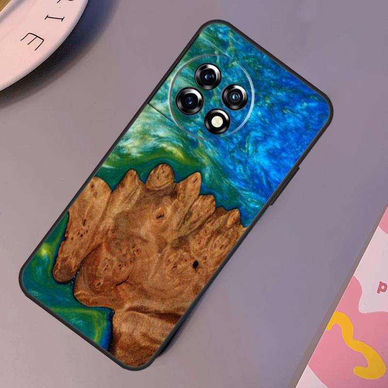 

Hybrid Wood Resin Case For OnePlus 12R 10T 10R 9RT 9 10 Pro OnePlus 12 11 Nord 3 2T CE 2 Lite N20 N10 Cover OnePlus 9Pro